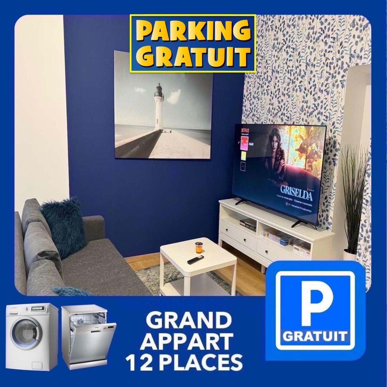 24 Chic & Cosy Grand Appart 88M2 Parking Gratuit Hypercentre Netflix Сент-Этьен Экстерьер фото